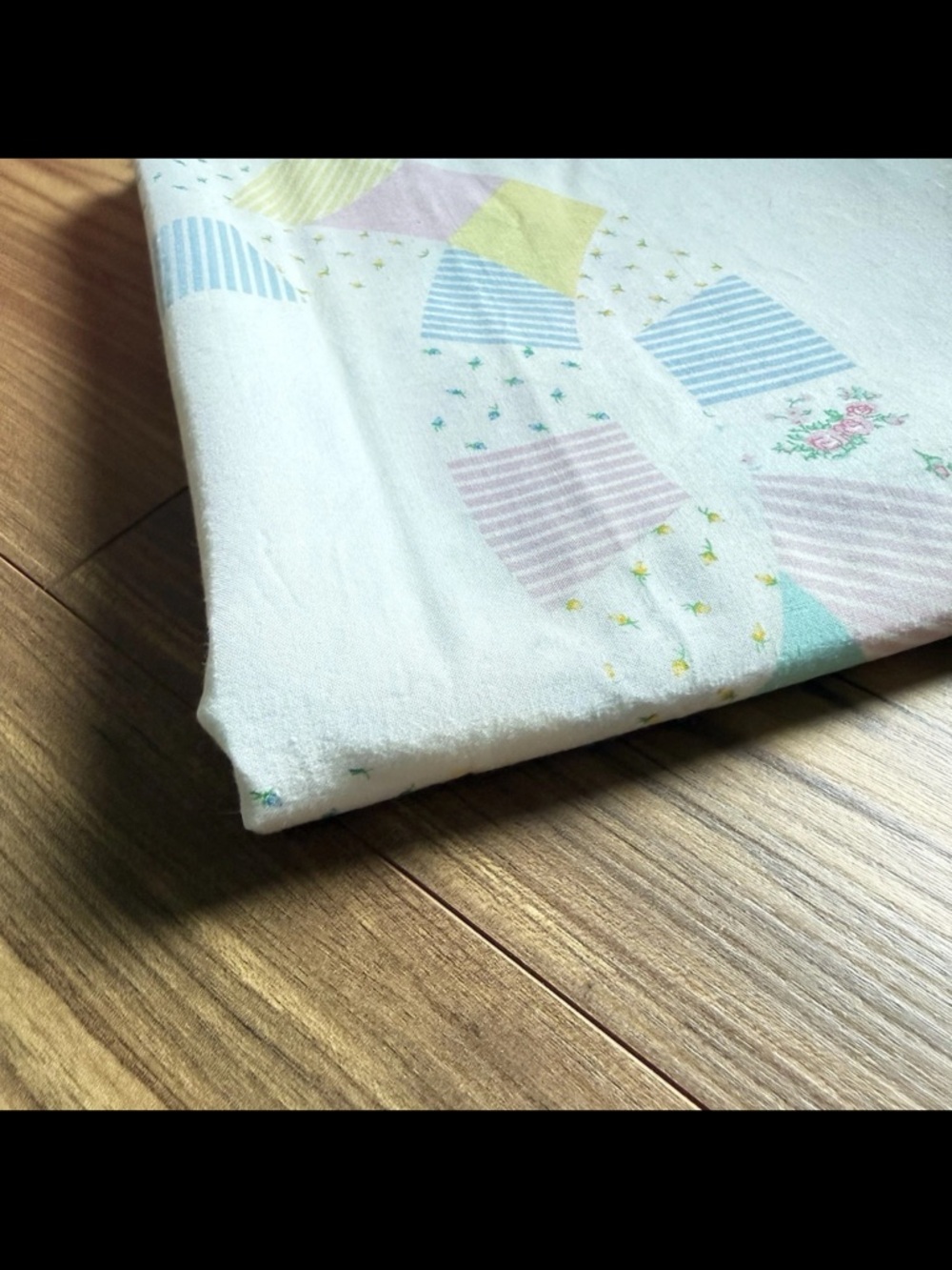 VTG Spring Industries Wedding Ring Cheaters Quilt Cotton Fabric Pastels 2 yards - Picture 9 of 11
